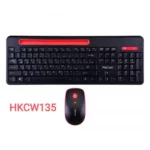 کیبورد و ماوس بی سیم هترون مدل HKCW135